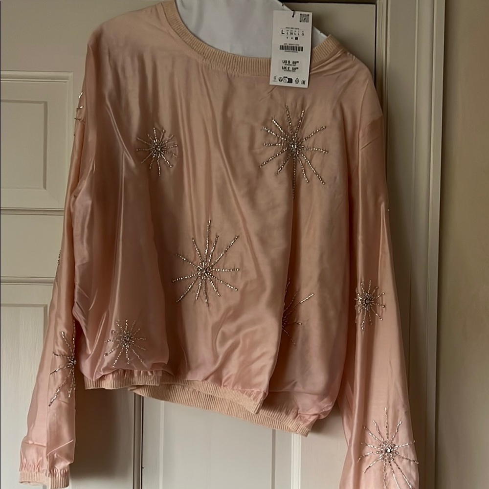 Embellished Pink Women's Top